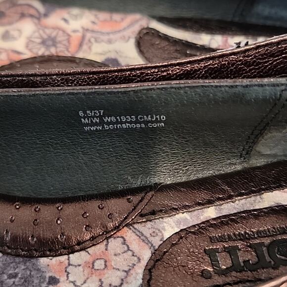 Born Adele Bronze Leather Ballet Flats, 6.5 - Picture 8 of 8